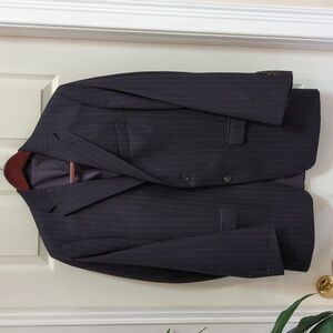 Lauren Ralph Lauren Men's 2 Button Navy Pinstripe Sport Coat Size 40R